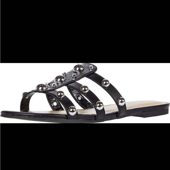 Unisa Shoes l Silver Studded Accents l Flats, Sandals l 8 M l EUC - Picture 6 of 9